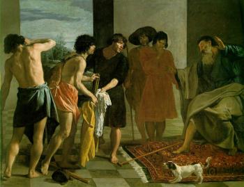 Diego Rodriguez De Silva Velazquez : Joseph's Bloody Coat Brought to Jacob